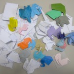 今回の実験のために若手が創作した折り紙作品